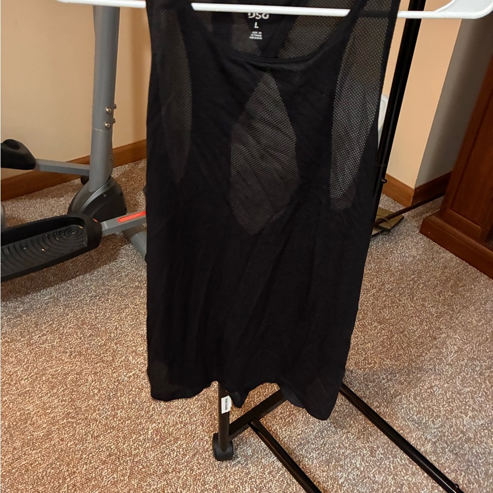 DSG Women's Black Mesh Tank Top